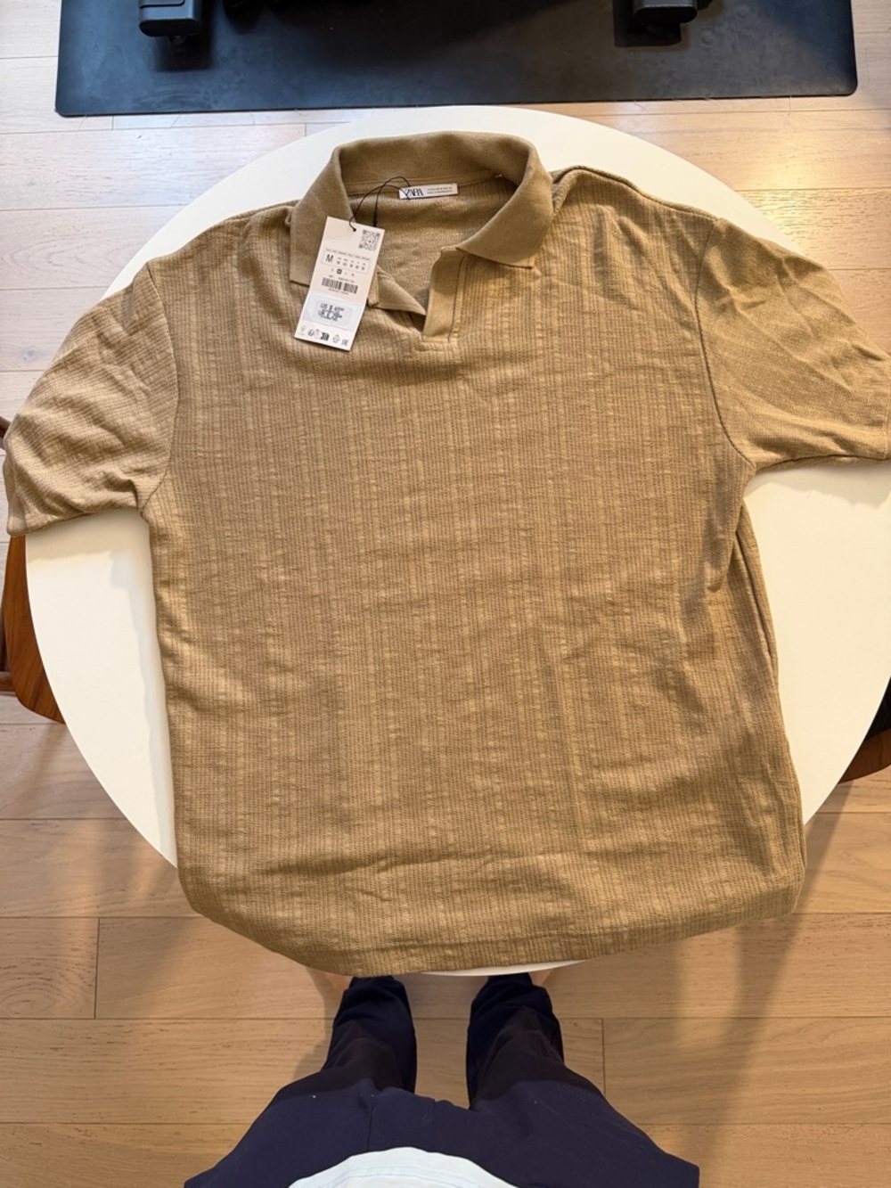 Men's Polo Shirt in Light Brown - Zara